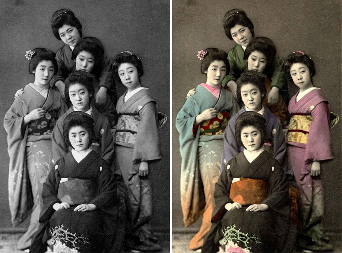 Colorize old photo polizsing